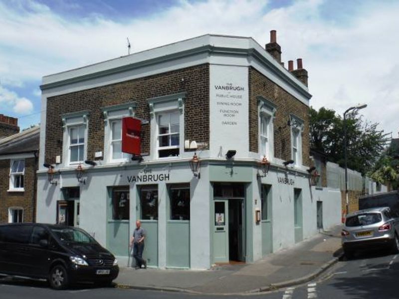 Street frontage as The Vanbrugh. (Pub, External). Published on 13-07-2014