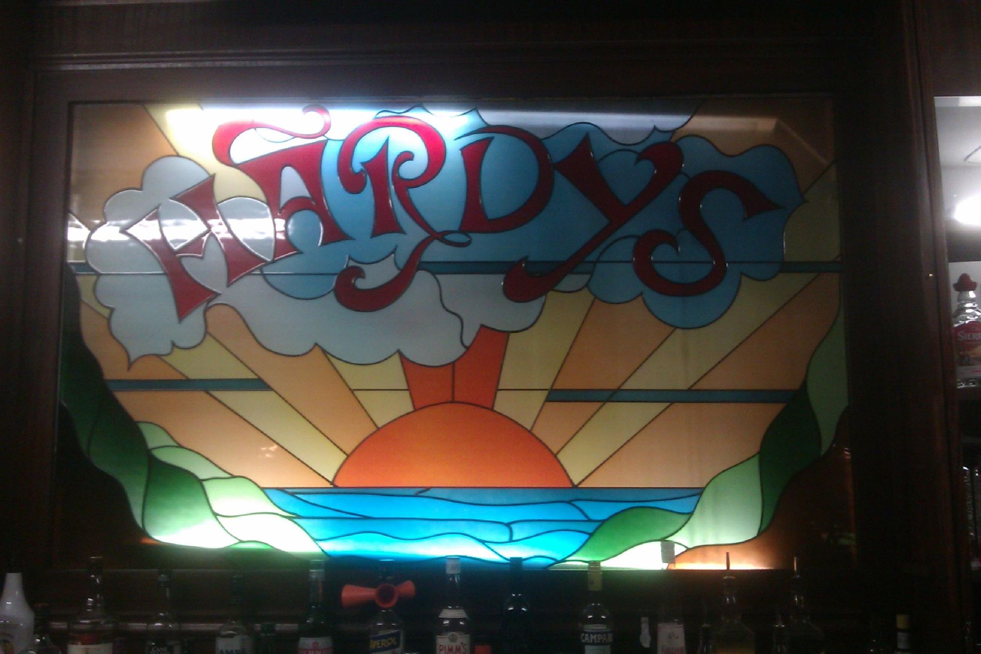 Bar back. (Pub, Bar, Sign). Published on 10-06-2024