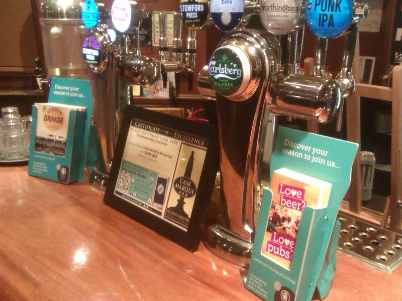 A CAMRA presence on the bar counter!. (Bar). Published on 05-11-2022