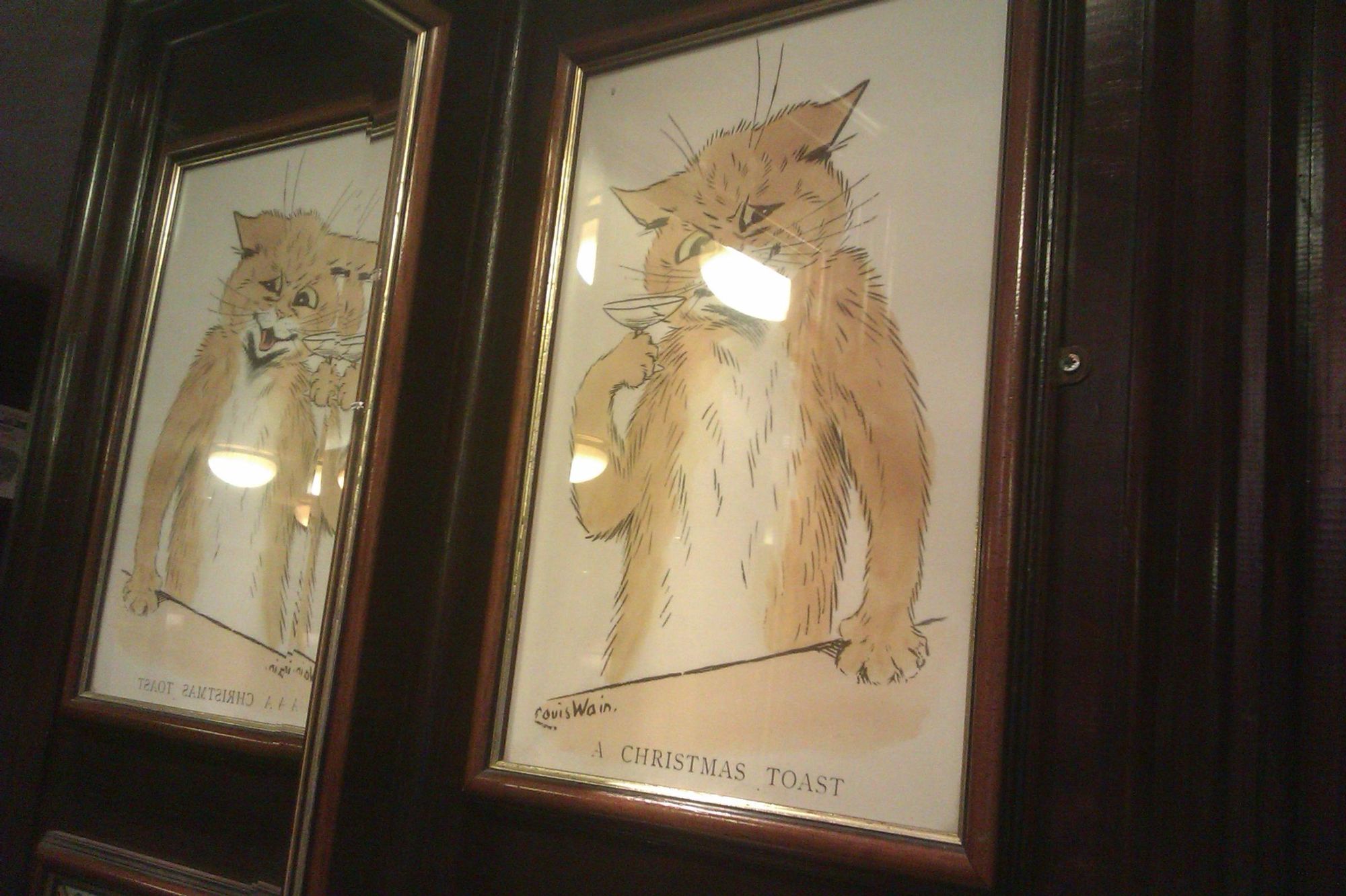 A Wain cat illustration. (Bar). Published on 23-10-2022