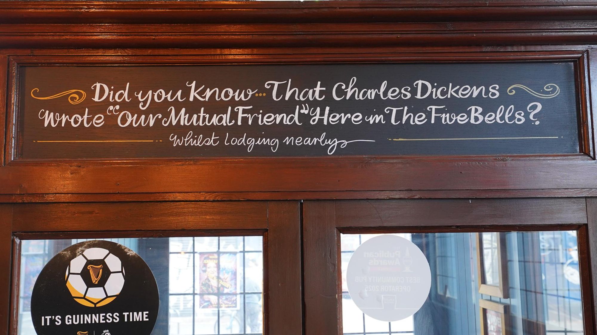 Photo taken 23 Aug 2026, historical Charles Dickens joke. (Pub, Bar). Published on 24-08-2026