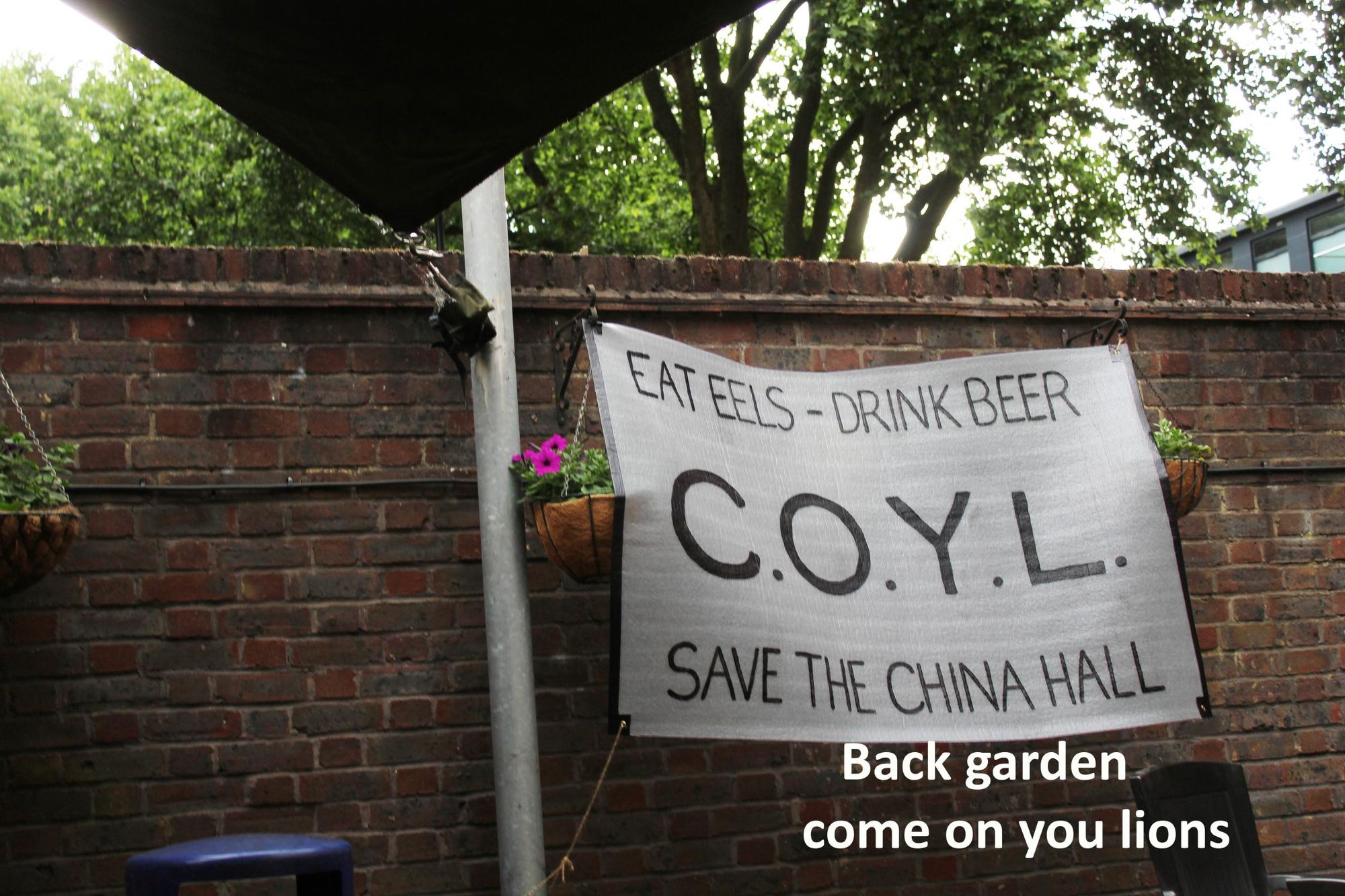 Save the pub action. (Pub, External, Garden, Key). Published on 02-06-2017