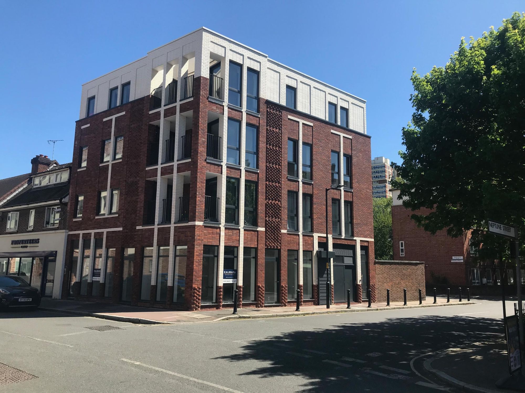 Modern building which replaced the pub.. (External). Published on 04-06-2026