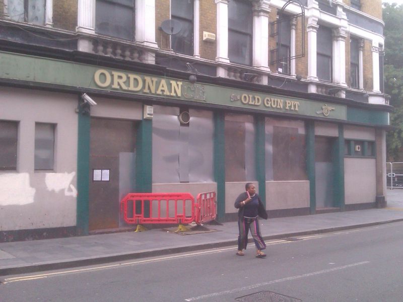 Frontage when boarded up for development works. (Pub, External). Published on 16-07-2024