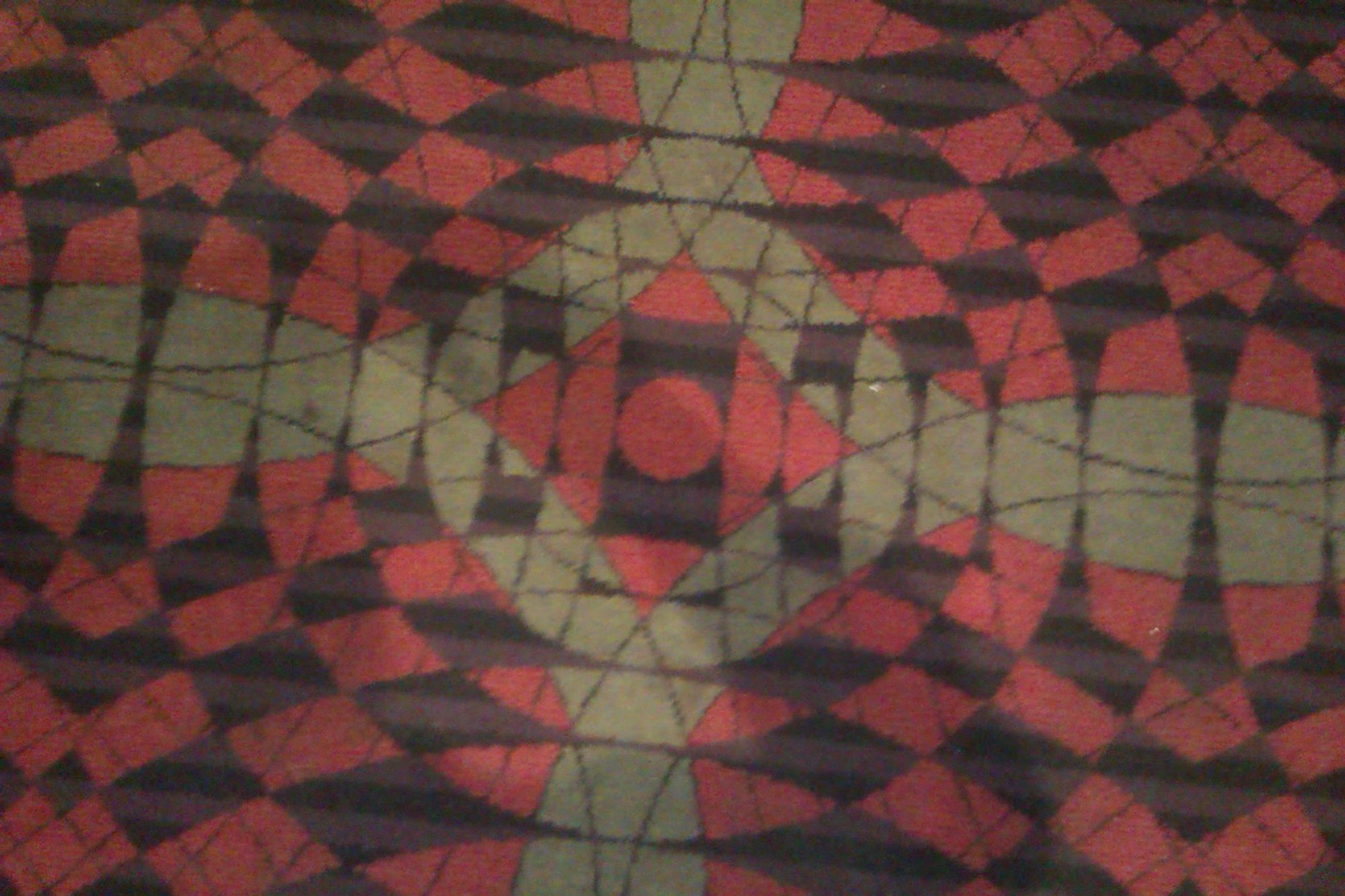 The pub's unique Wetherspoon carpet pattern. (Bar). Published on 09-10-2023