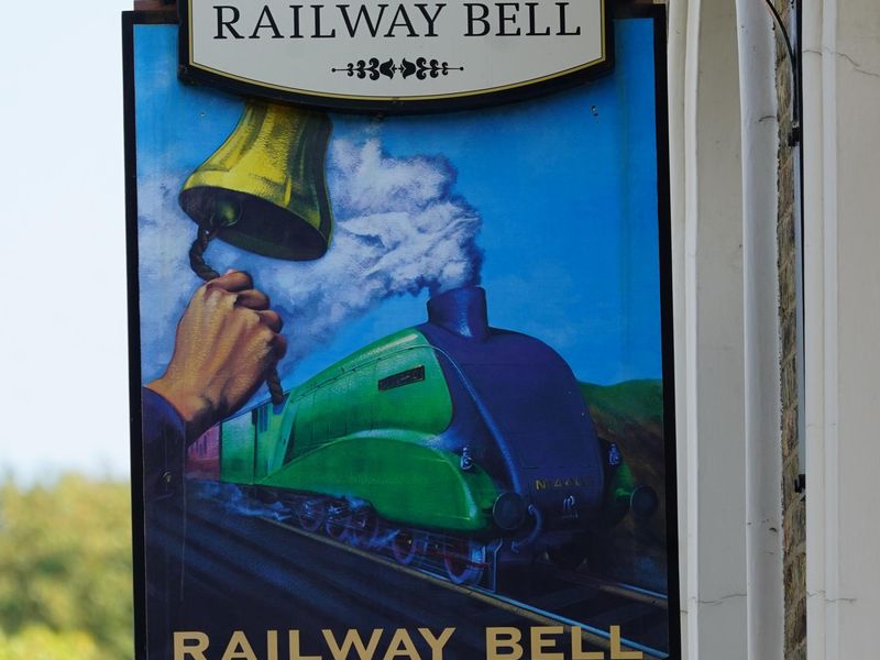 Photo taken 25 Sep 2026, hanging pub sign. (Pub, Sign). Published on 25-09-2026 