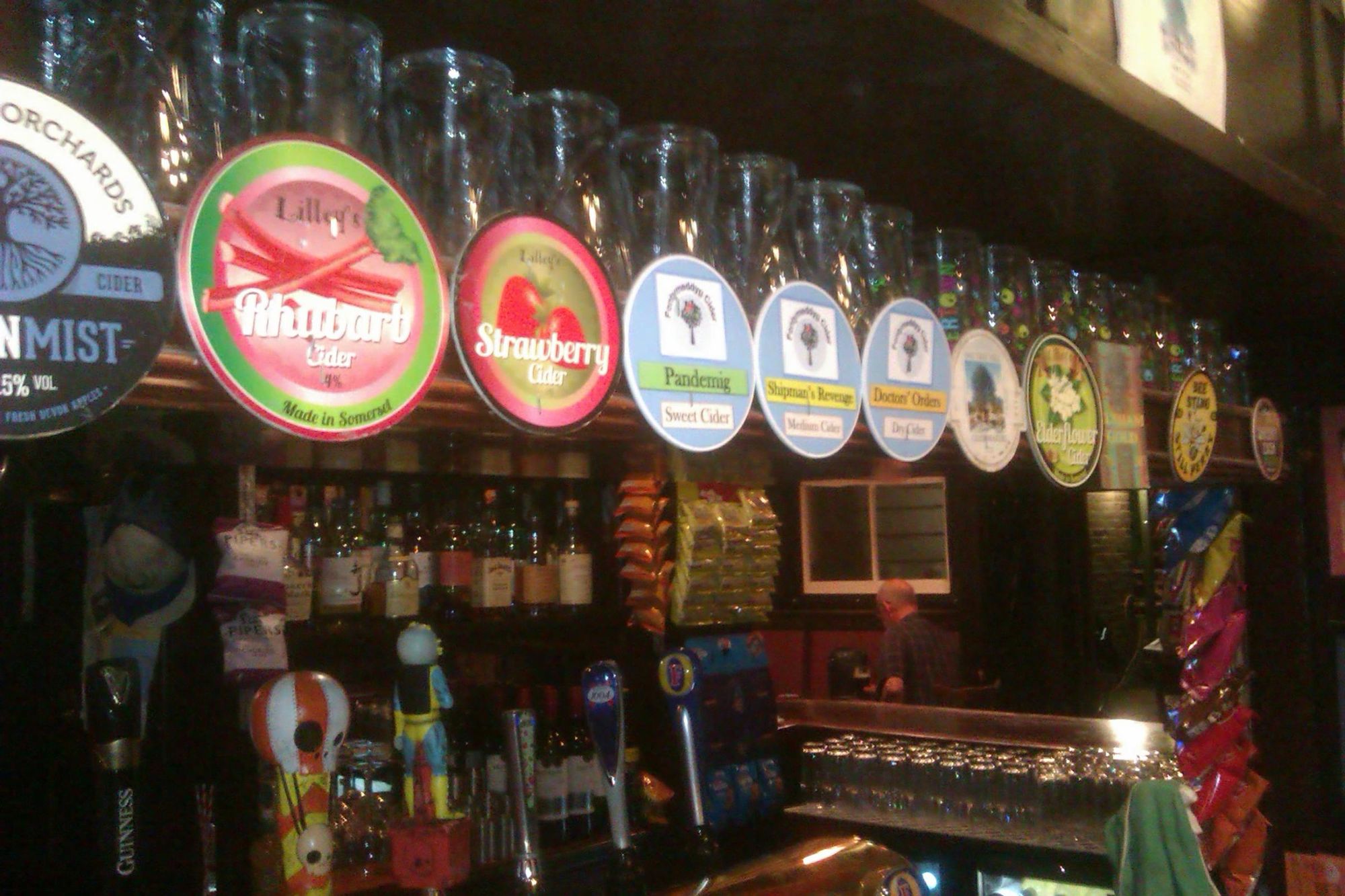 The cider offering shown here, check which are real. (Pub, Bar). Published on 29-08-2024