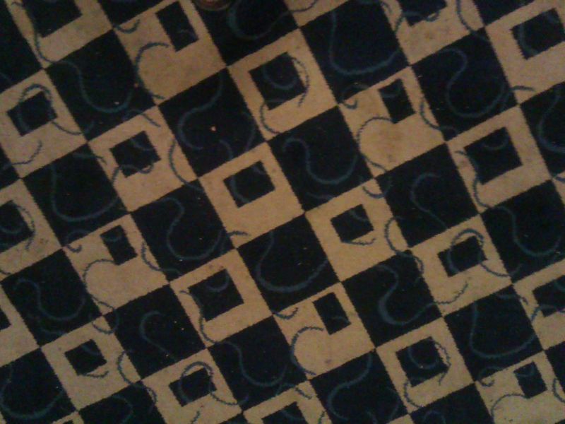 The pub's unique carpet pattern. (Bar). Published on 22-10-2022 