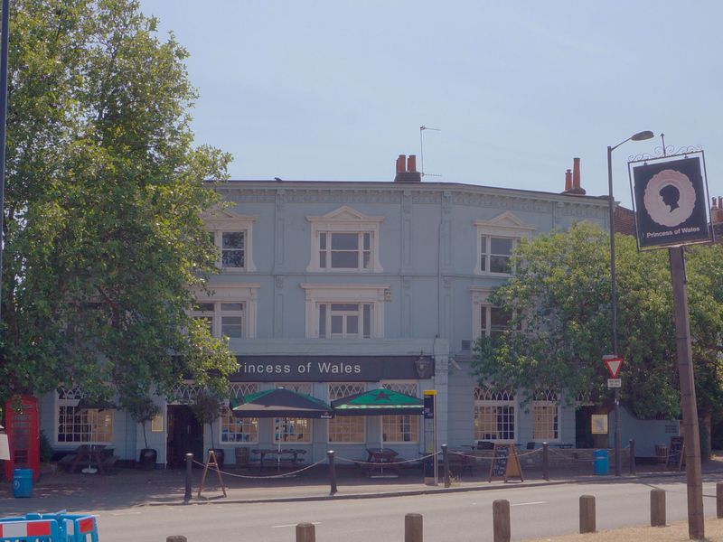 Frontage from across the heath. (Pub, External). Published on 09-07-2013