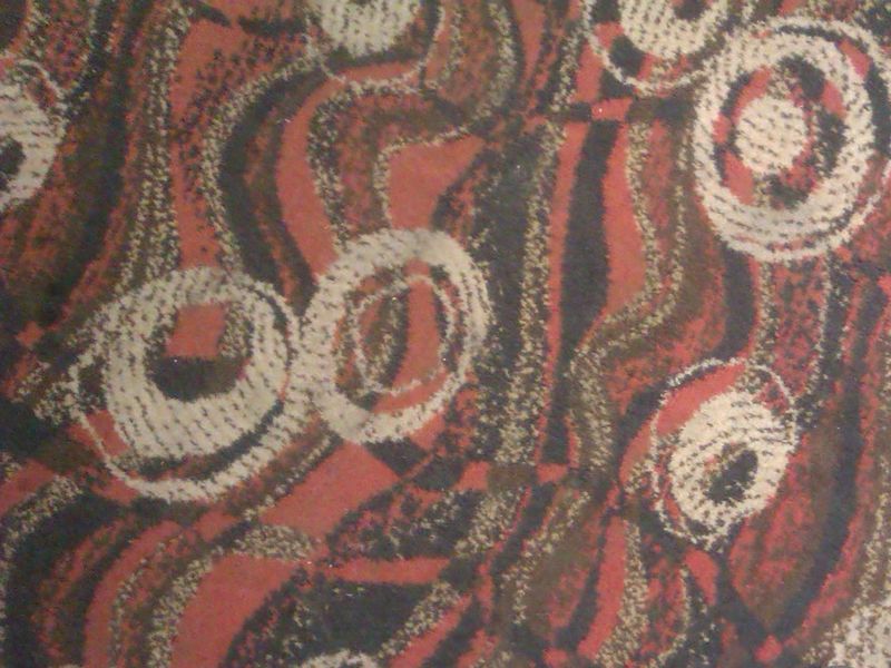 The pub's unique Wetherspoon carpet pattern. (Bar). Published on 05-09-2023