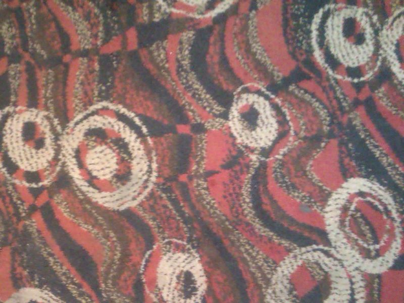 The pub's unique Wetherspoon carpet pattern. (Bar). Published on 05-09-2023