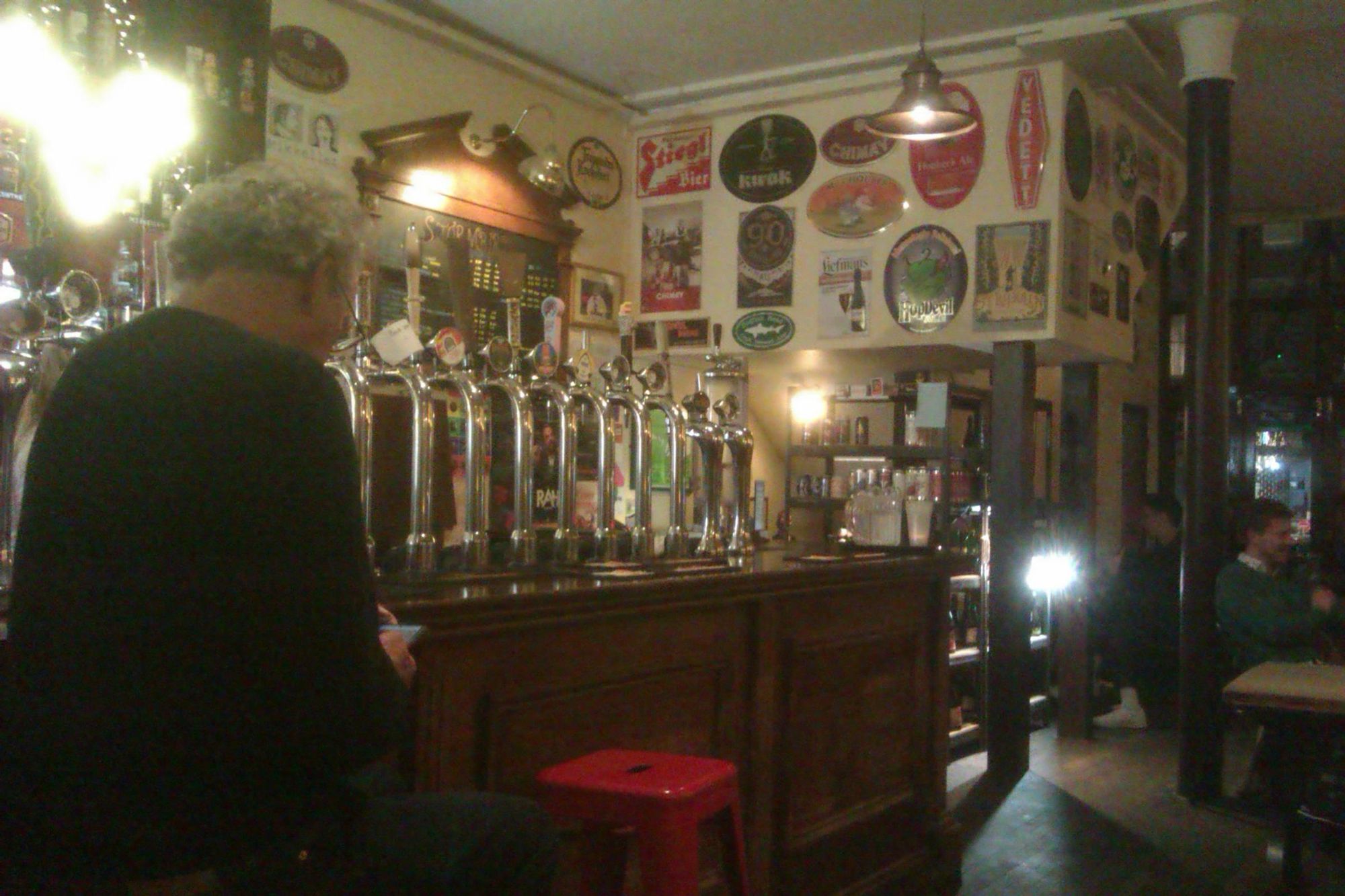 The bar counter with keg fonts. (Bar). Published on 25-10-2023
