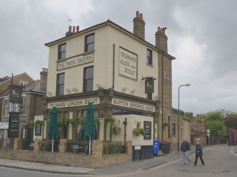 Street frontage showing magnificent Truman tilework and signage. (Pub, External, Key). Published on 19-05-2013