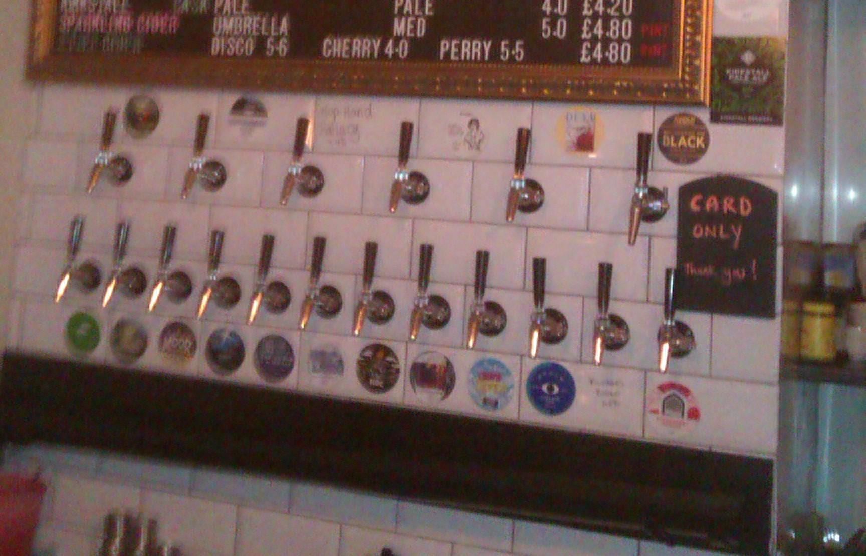 The keg tap array. (Pub, Bar). Published on 21-10-2022