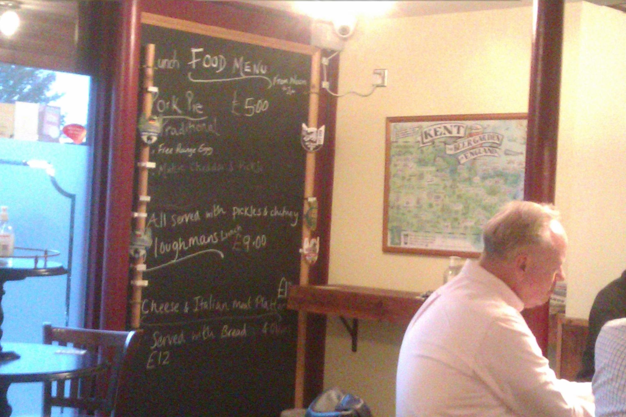 Food menu board. (Restaurant). Published on 21-10-2022