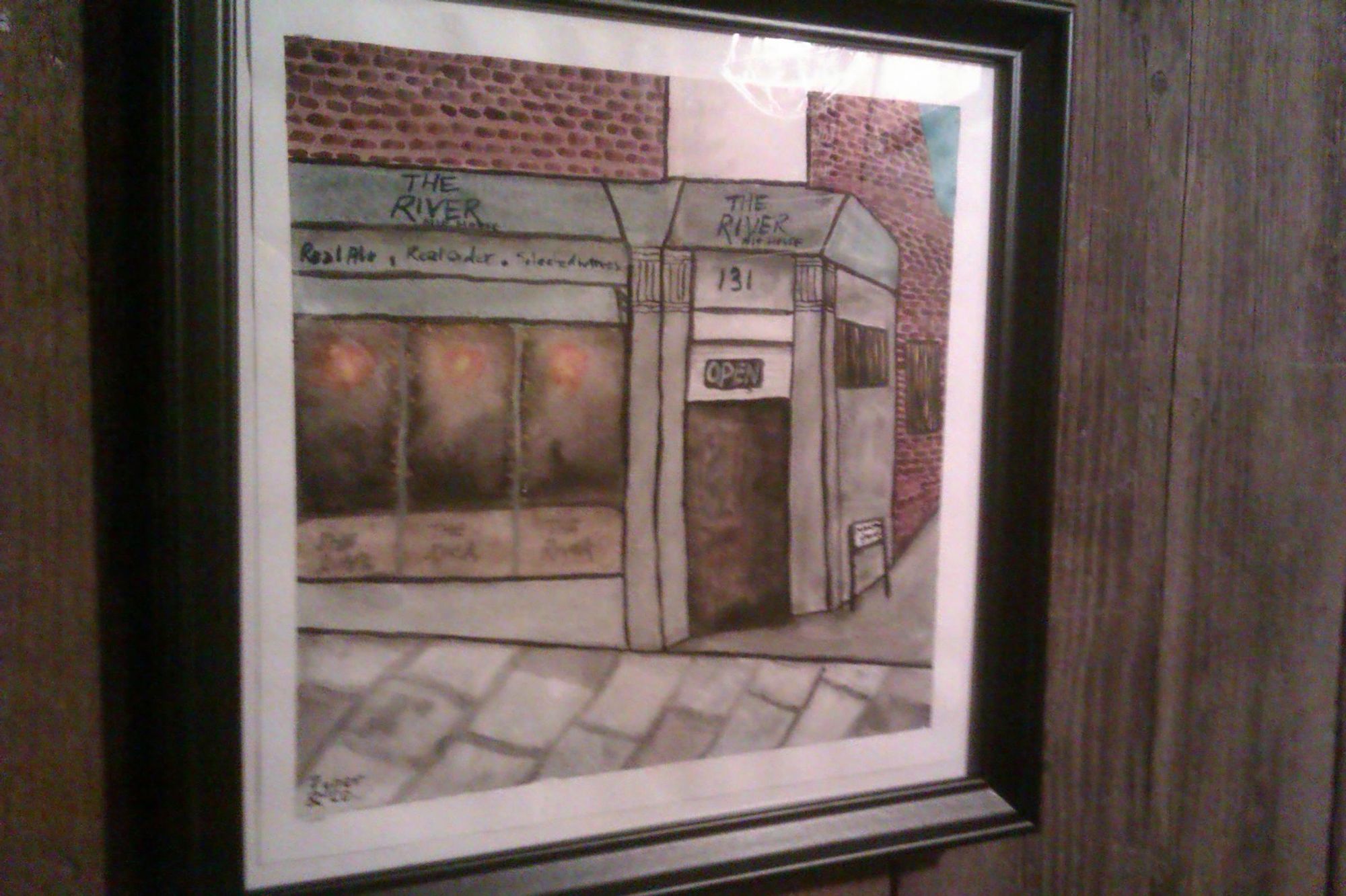 Watercolour by barmaid Kelly for Trevor's (licensee) 70th b'day. (Customers). Published on 30-12-2022