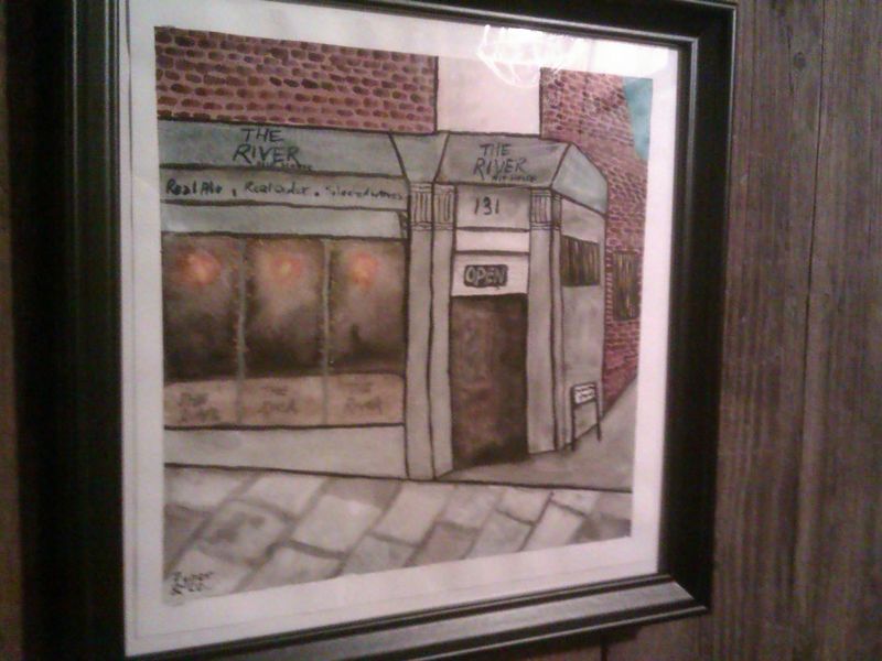 Watercolour by barmaid Kelly for Trevor's (licensee) 70th b'day. (Customers). Published on 30-12-2022