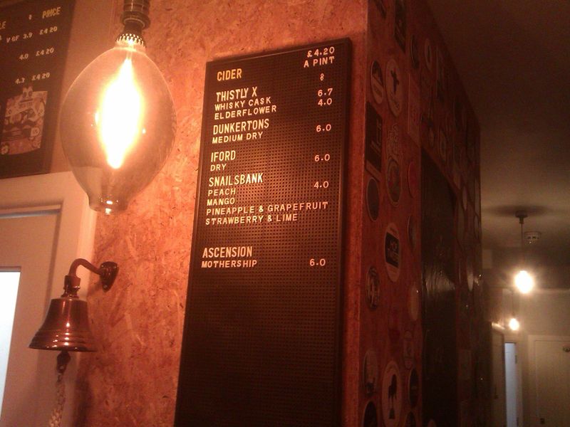 Cider board. (Bar). Published on 11-01-2023