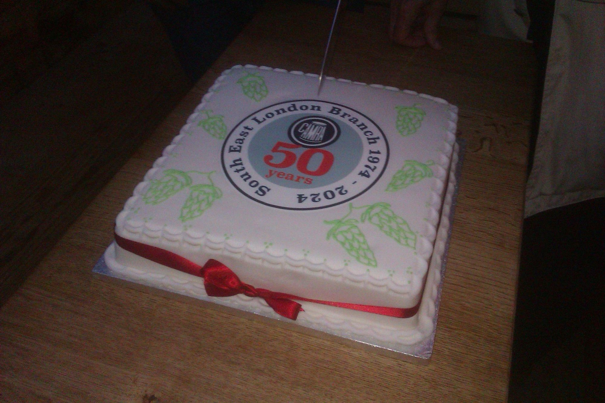 15th July 2024 50th anniversary cake cut here. (Party, Branch). Published on 16-07-2024