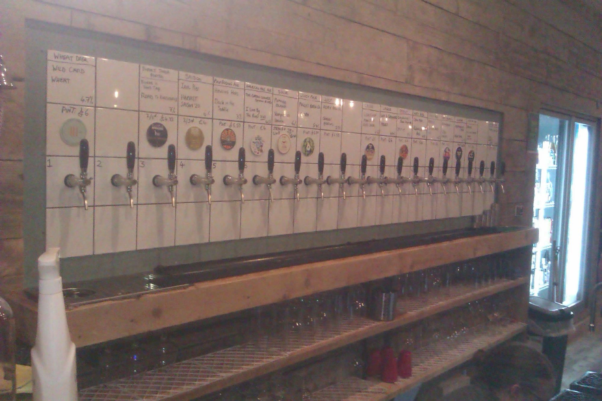 20 keg taps from left hand end. (Bar). Published on 23-09-2022
