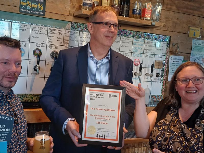 Award of the branch District Pub of the Year, 2026. (Pub, Publican, Branch, Award). Published on 19-06-2026 