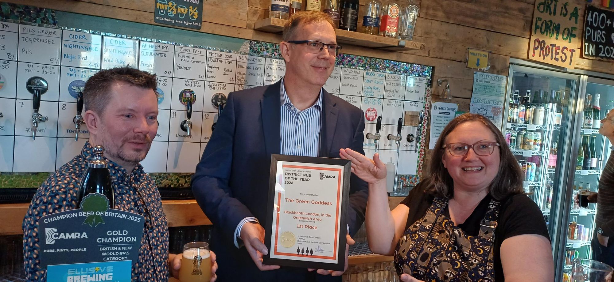 Award of the branch District Pub of the Year, 2026. (Pub, Publican, Branch, Award). Published on 19-06-2026