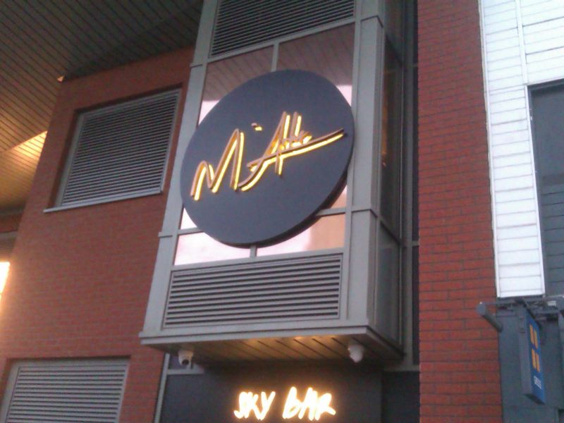 The sign. (Pub). Published on 21-10-2022