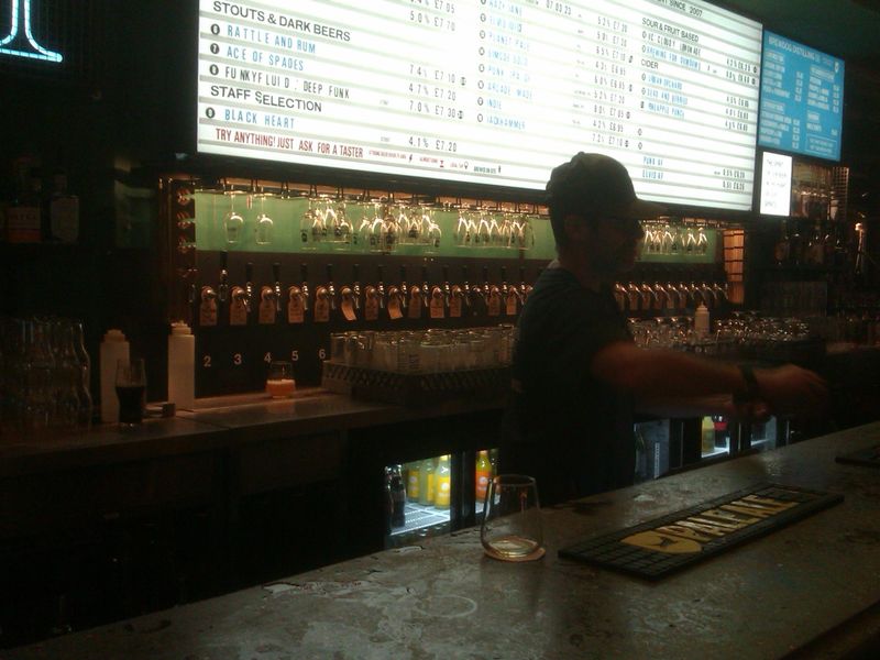 Downstairs bar's line of taps. (Bar). Published on 26-03-2023