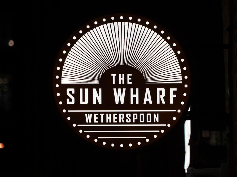 Photo taken 19 Nov 2025, illuminated sign at night.. (Pub, Sign). Published on 22-11-2025 