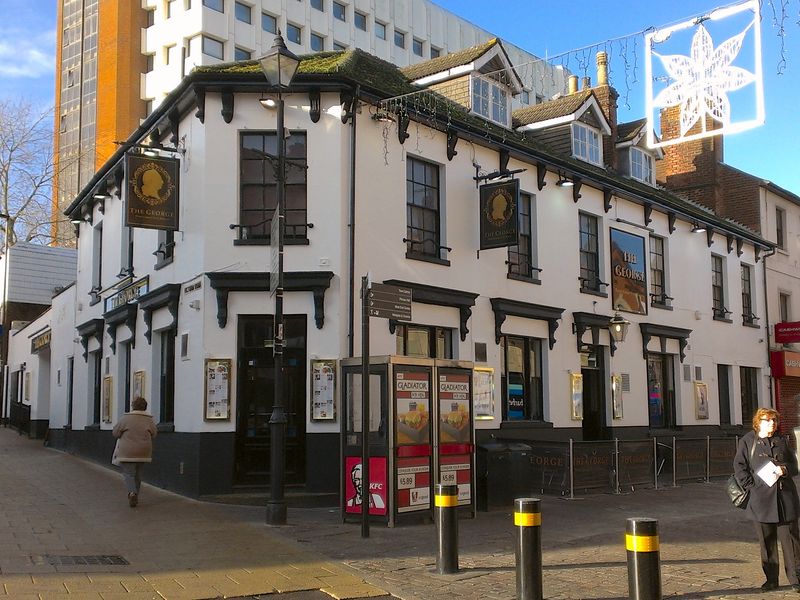 George, Aldershot - from Victoria Road. (Pub, External). Published on 01-10-2013