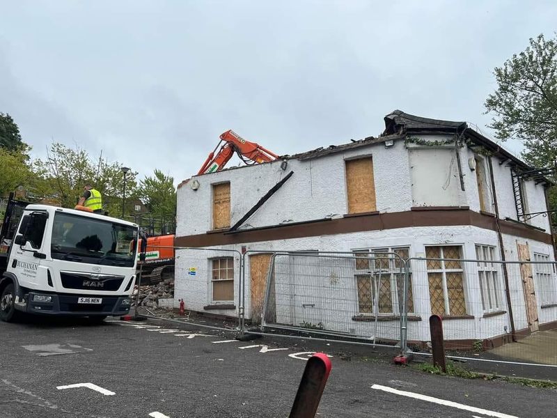 Pub being demolished in October 2023. (Key). Published on 12-10-2023 