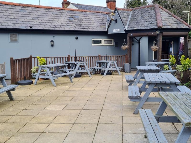 Outside looking back towards pub. (Pub, External, Garden). Published on 08-04-2024 