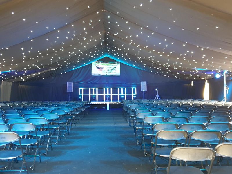 Comedy festival tent 2023. (Festival). Published on 12-01-2024 