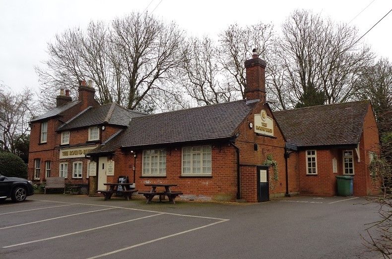 Roundbush at Aldenham. (Pub, External, Key). Published on 13-02-2024