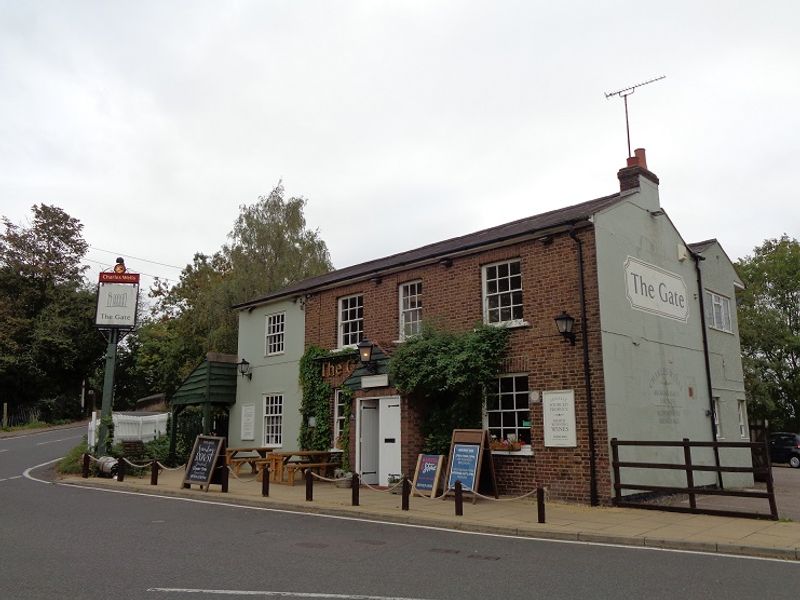 Gate at Bricket Wood. (Pub, External, Key). Published on 27-09-2020