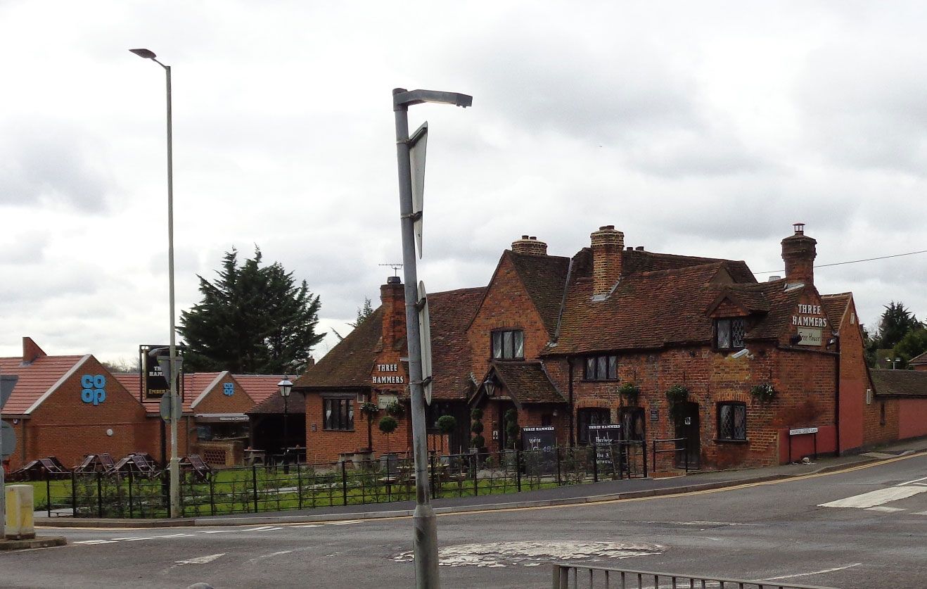 Three Hammers, Chiswell Green. (Pub, External). Published on 04-02-2018