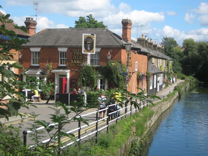 Old Barge at Hertford. (Pub, External, Key). Published on 01-01-1970