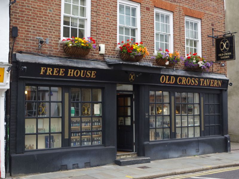Old Cross Tavern, Hertford. (Pub, External, Key). Published on 01-01-1970