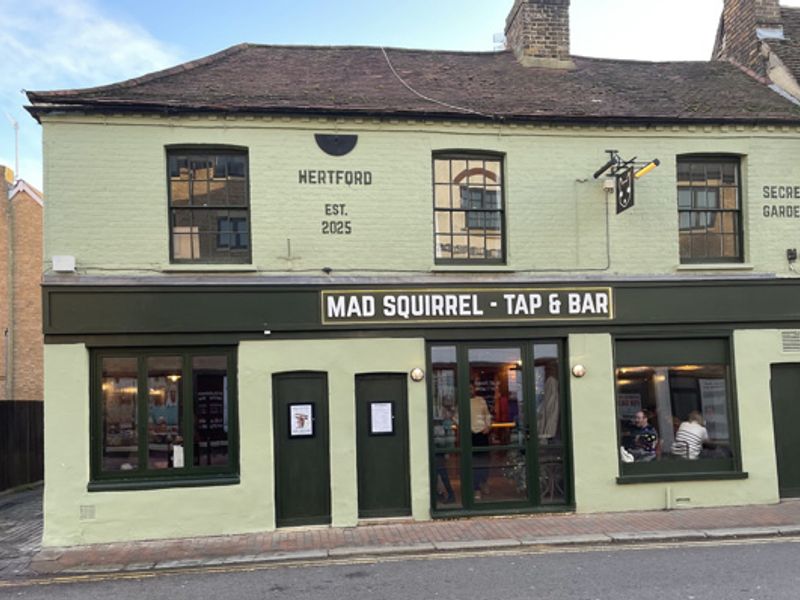 Mad Squirrel Tap & Bar at Hertford. (Pub, External, Key). Published on 20-12-2025