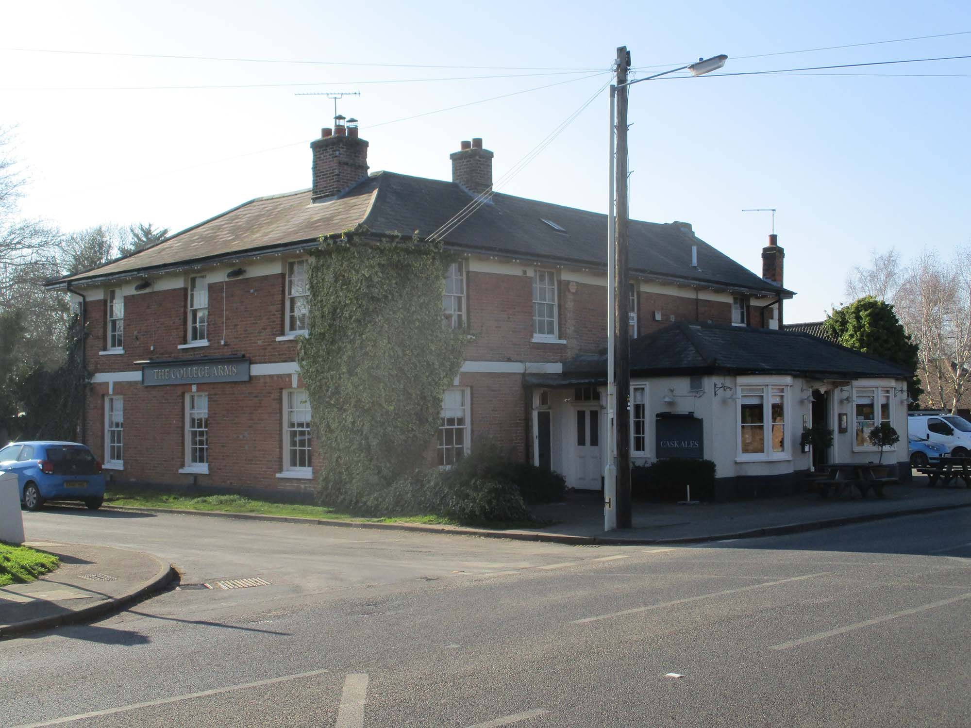 College Arms at Hertford Heath. (Pub, External, Key). Published on 07-05-2024