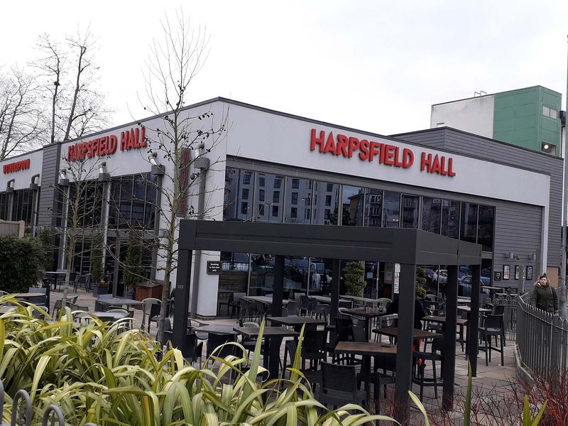 Harpsfield Hall at Hatfield. (Pub, External, Key). Published on 02-04-2020