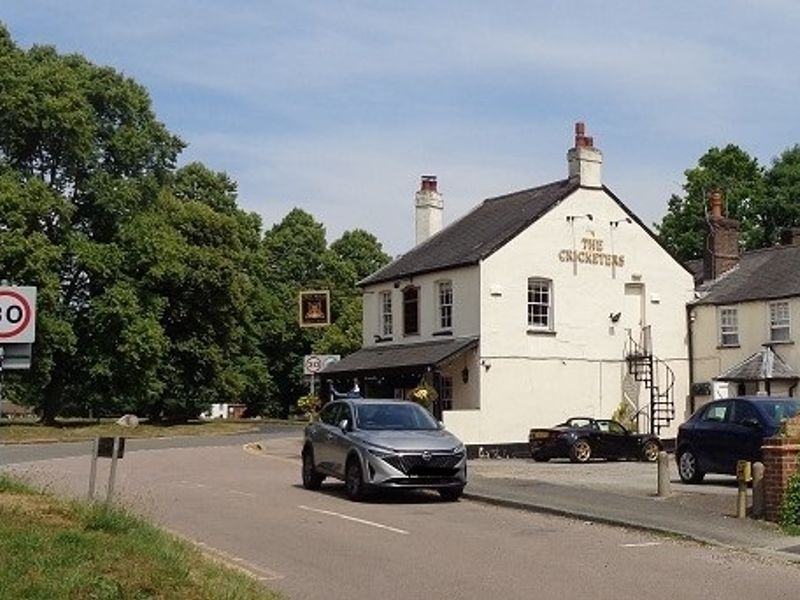 Cricketers at Redbourn. (Pub, External, Key). Published on 20-06-2025