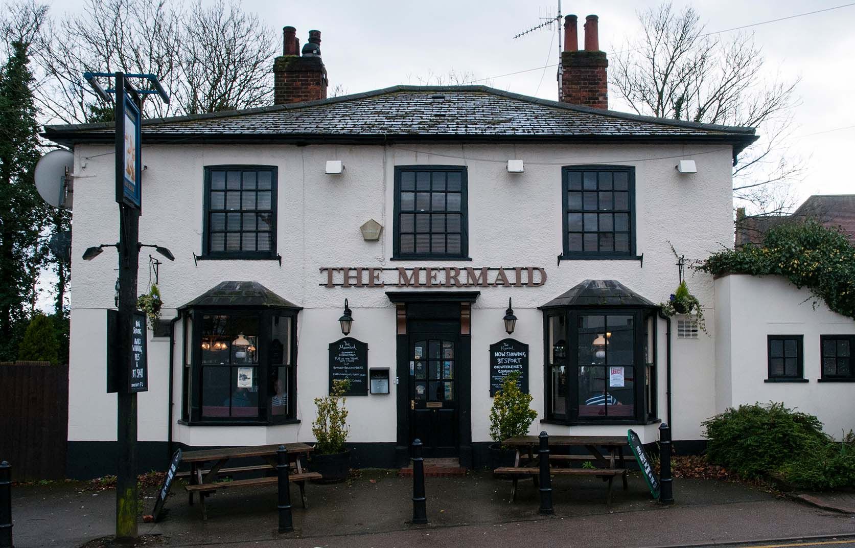 Mermaid, St Albans. (Pub, External, Key). Published on 01-01-1970