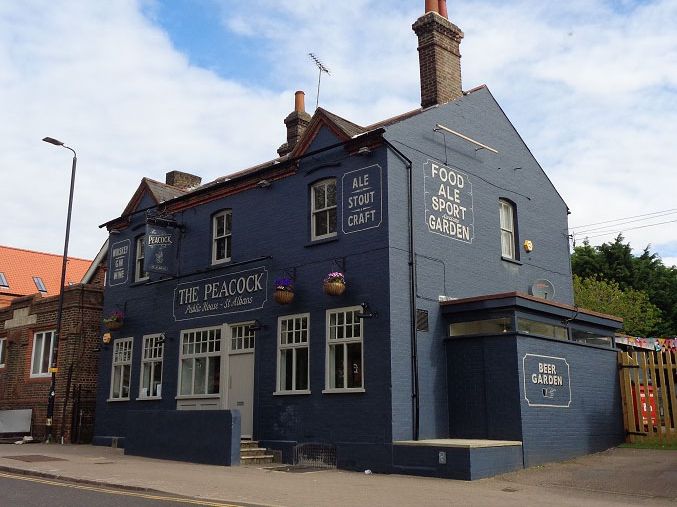 Peacock, St Albans. (Pub, External, Key). Published on 29-05-2021