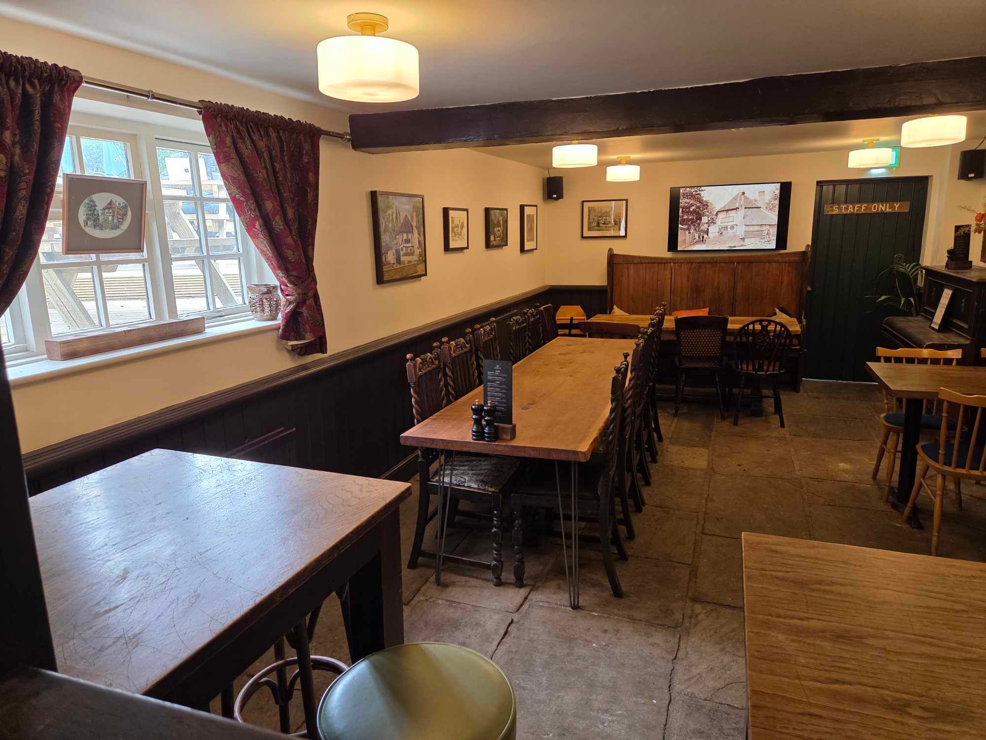 Inside the Olde Fighting Cocks in St Albans. (Pub, Bar). Published on 20-04-2026
