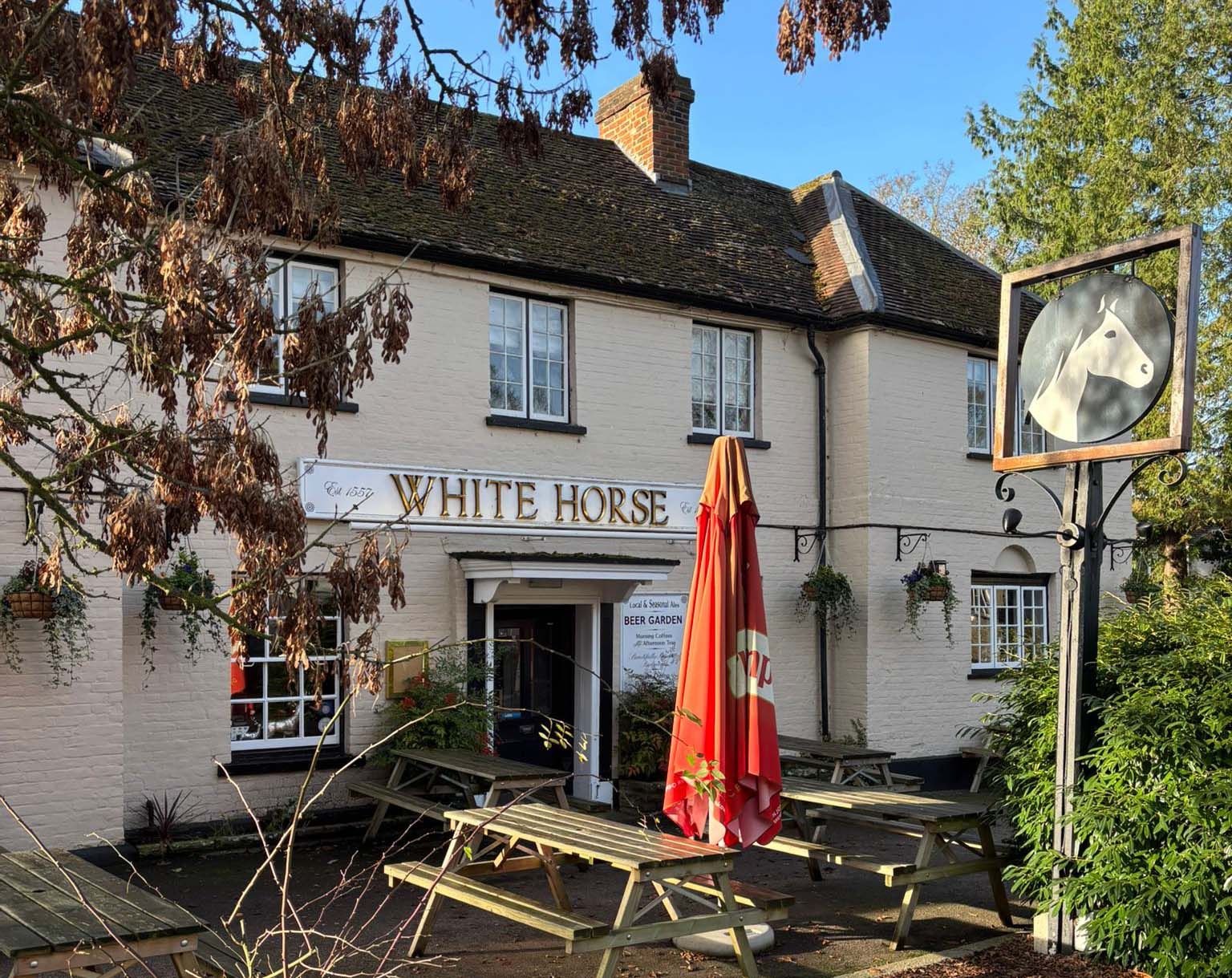 White Horse at Hertingfordbury. (Pub, External, Key). Published on 26-11-2025