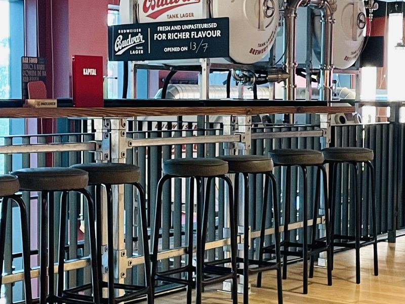 Budweiser Budvar in tanks at Kapital. (Pub). Published on 17-07-2025 