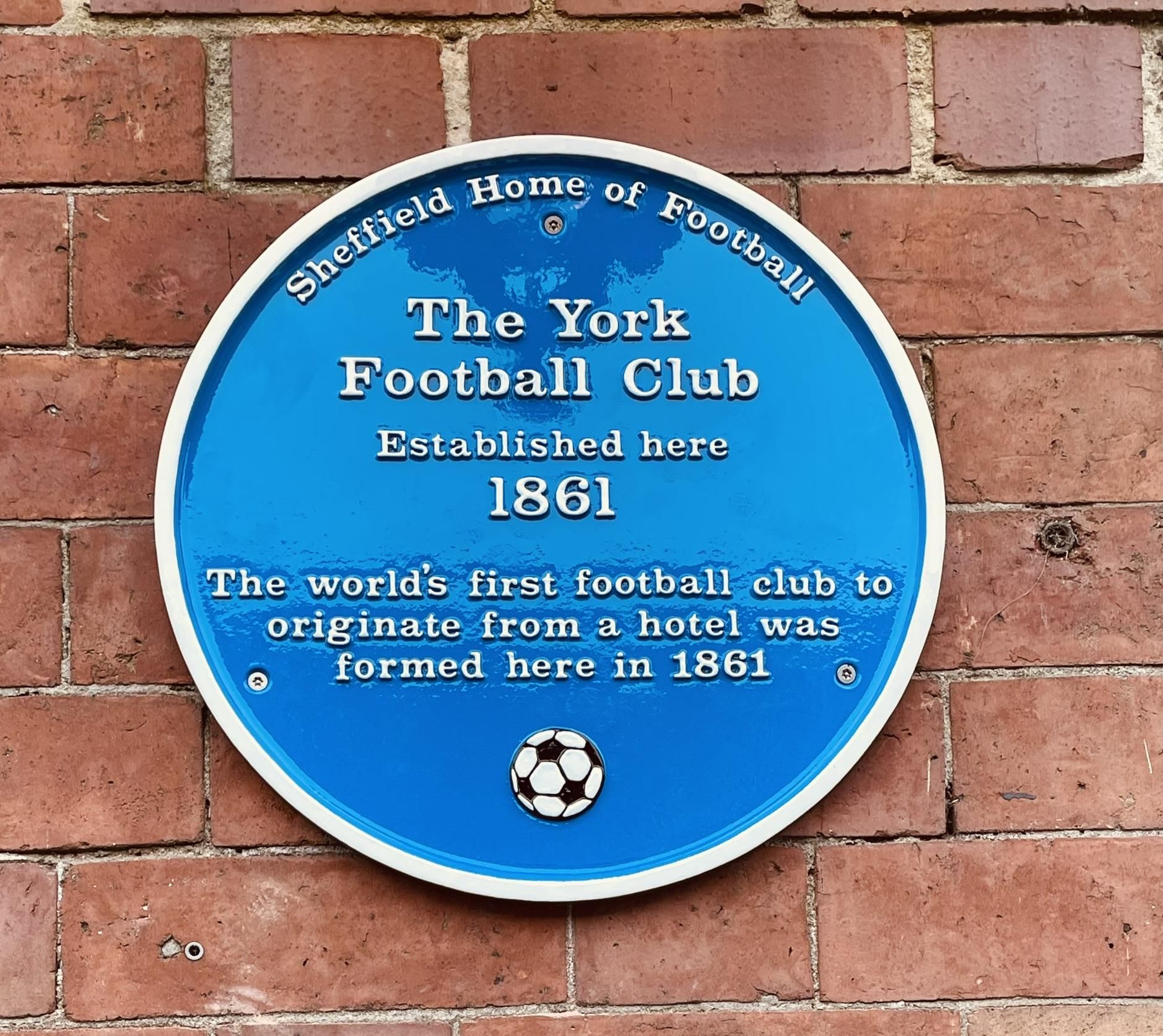 Blue plaque at the York. (External). Published on 07-11-2024
