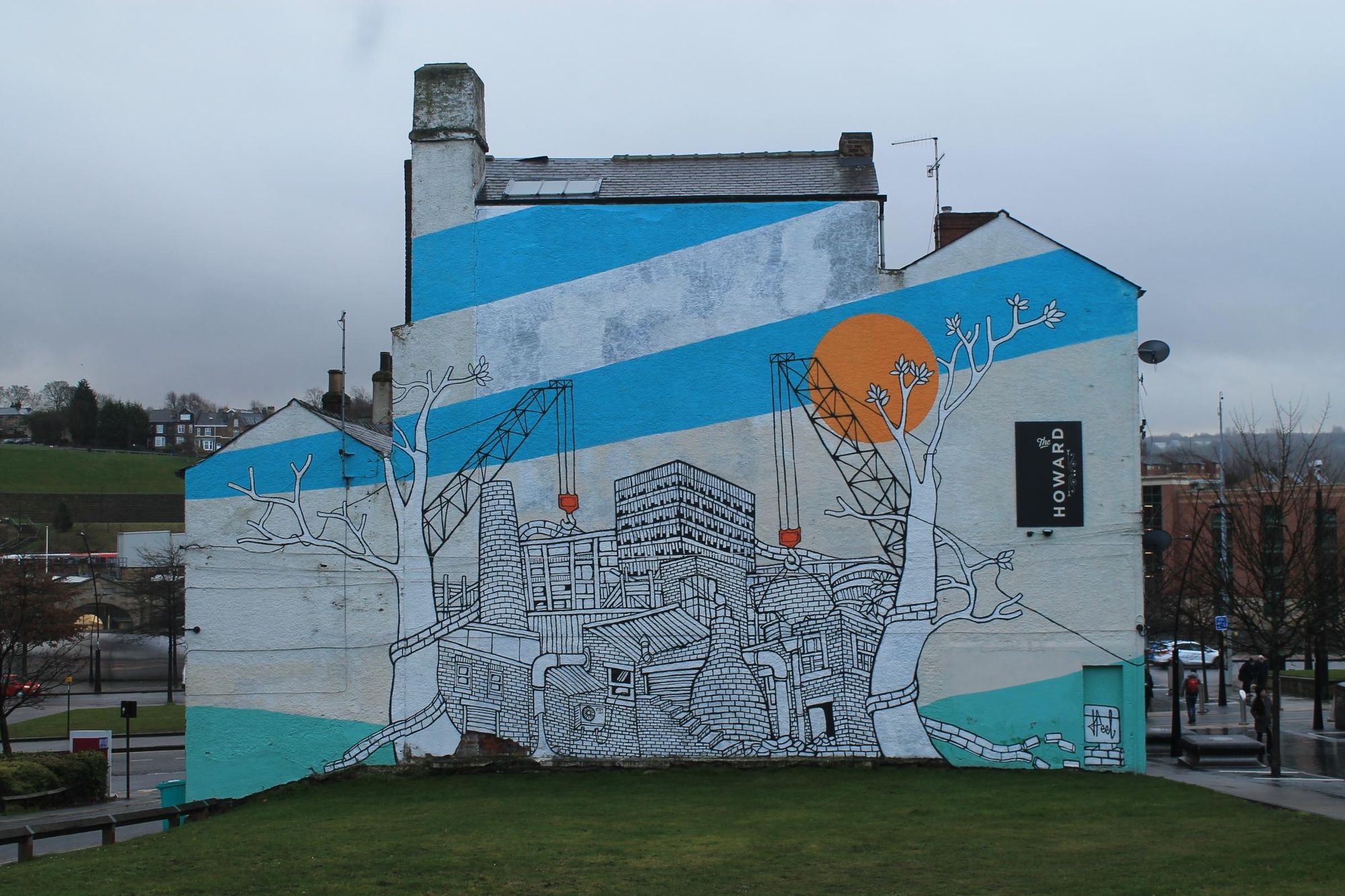 The gable end of the Howard. (Pub, External). Published on 18-01-2020