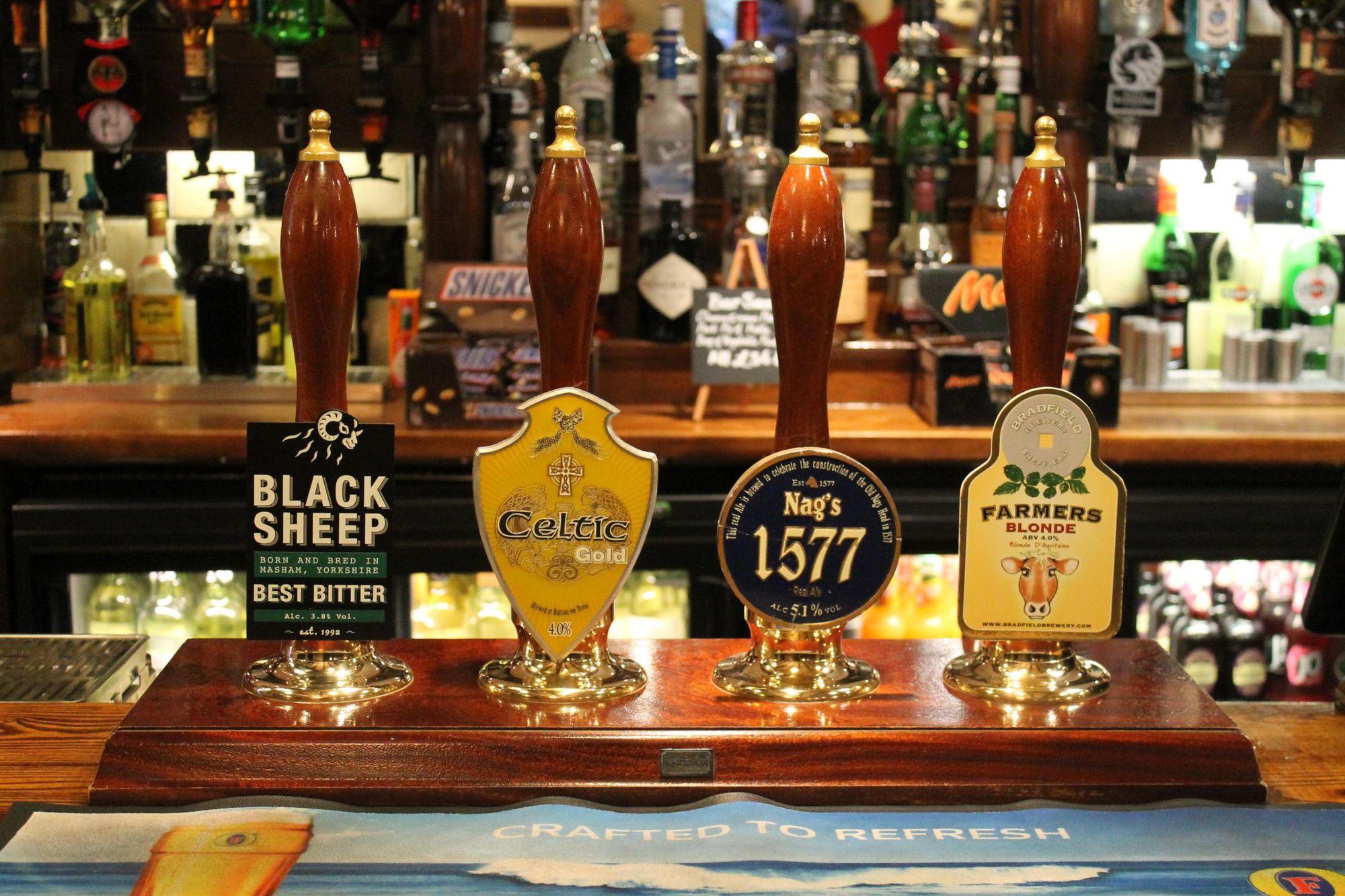 The back bar. (Pub, Bar). Published on 03-12-2017
